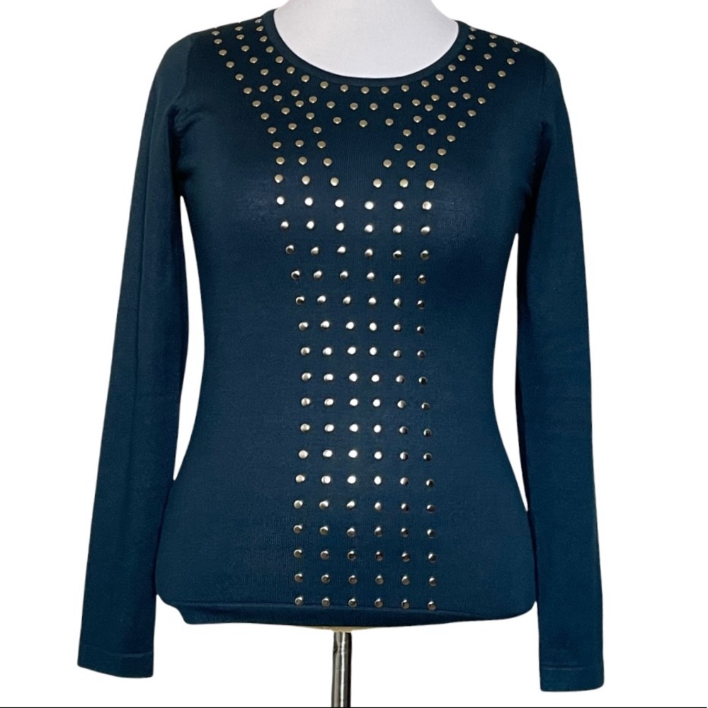 Cielo designed in California Teal Sweater Size M